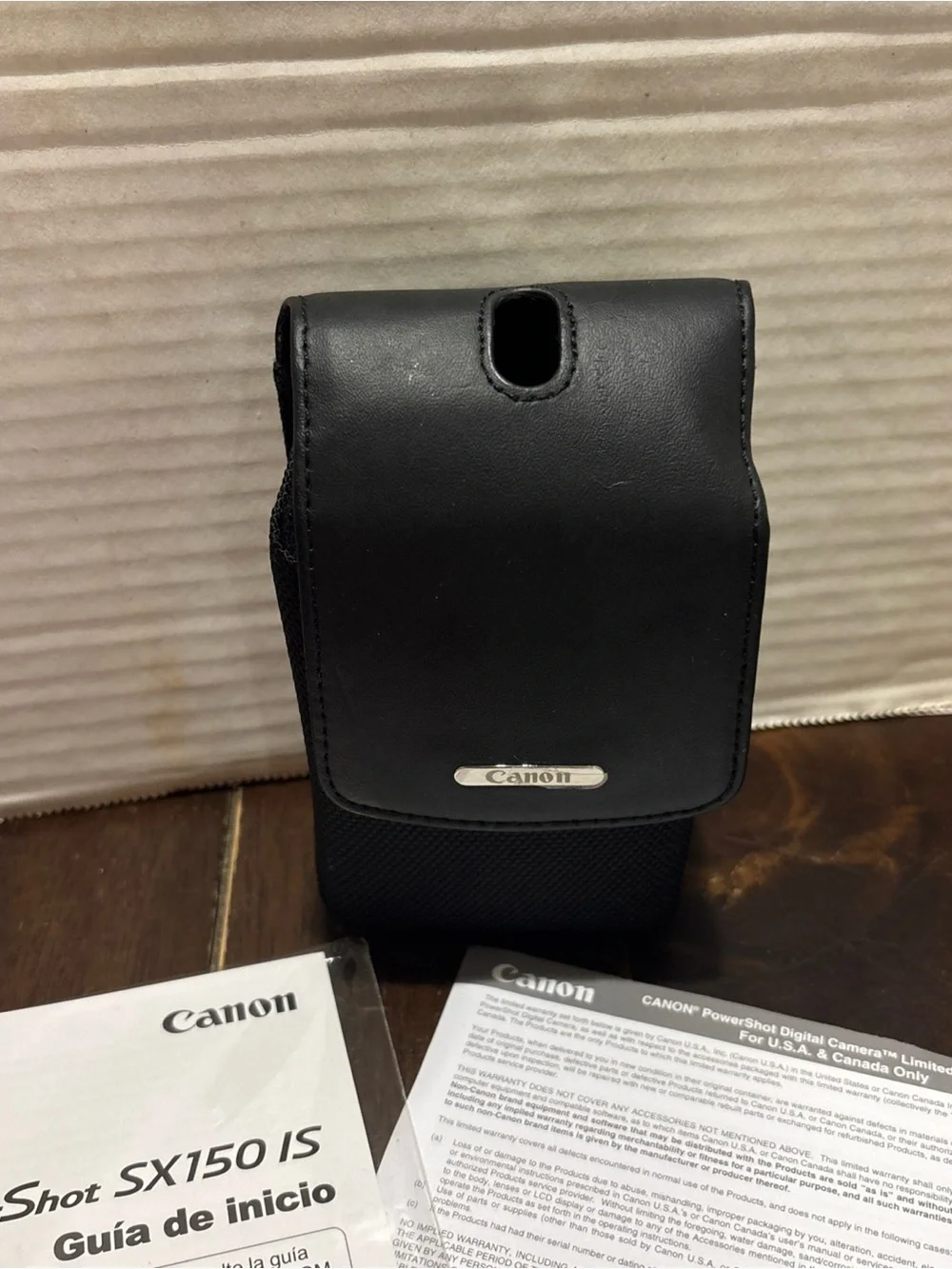 Canon Black Compact Digital Camera with Black Case and Accessories